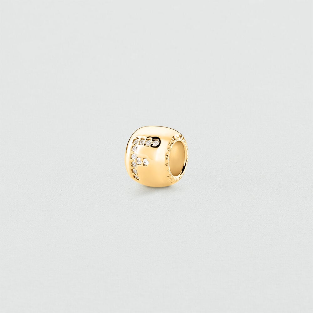 Colgante LUCKY - Cristal / Dorado - Joyas  | Agatha