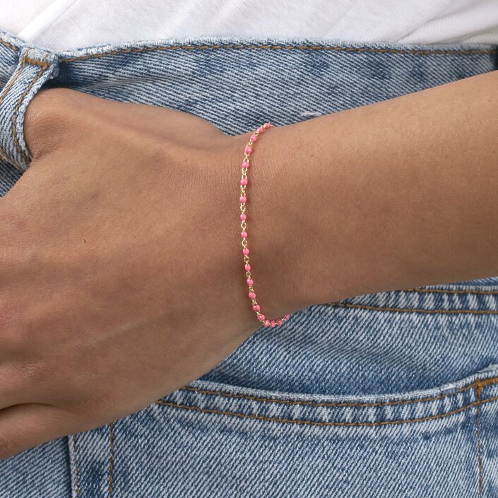 Pulsera de cadena SMARTY - Rosa neon - Pulseras  | Agatha