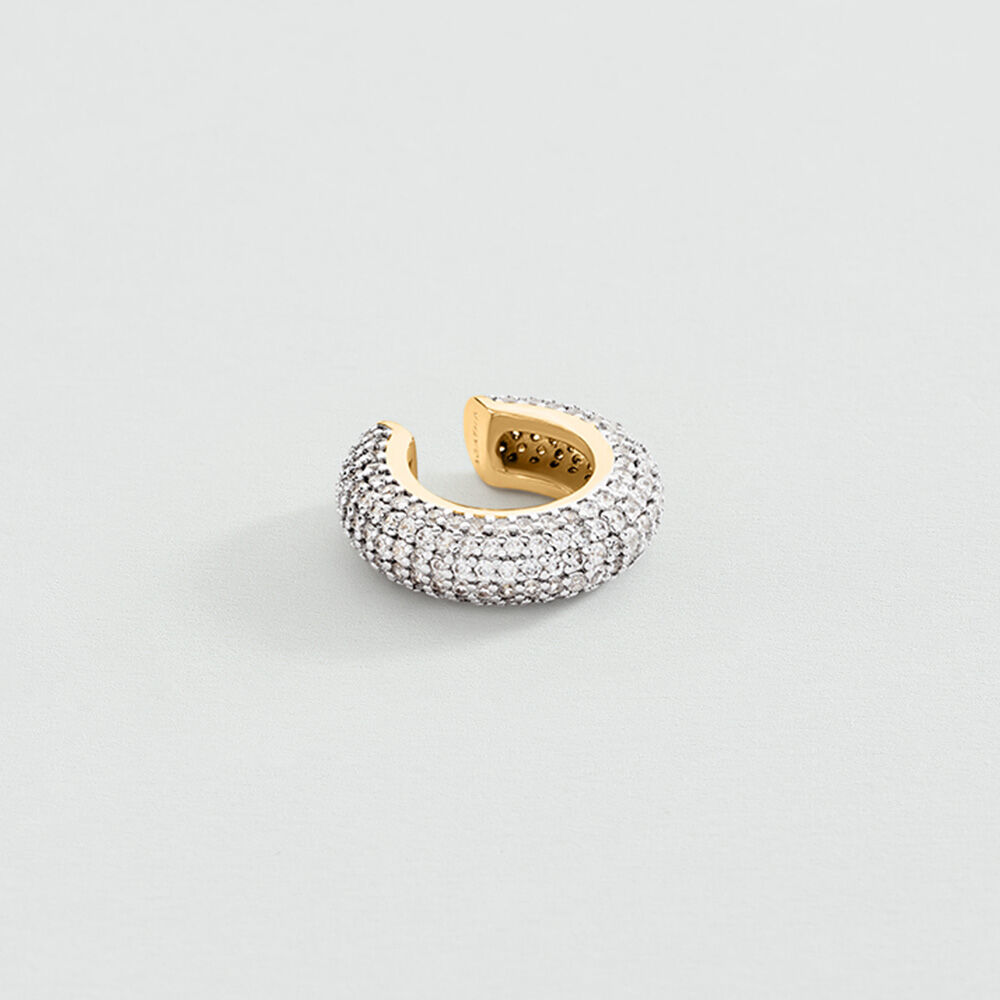 Ear cuff DANAE - Cristal / Dorado - Pendientes  | Agatha