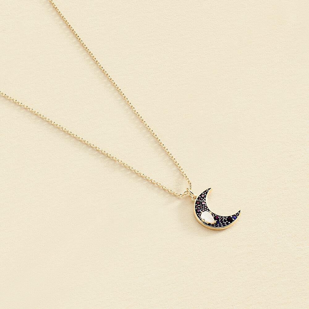 Collar corto CREPUSCULE - Azul / Oro - Collares  | Agatha