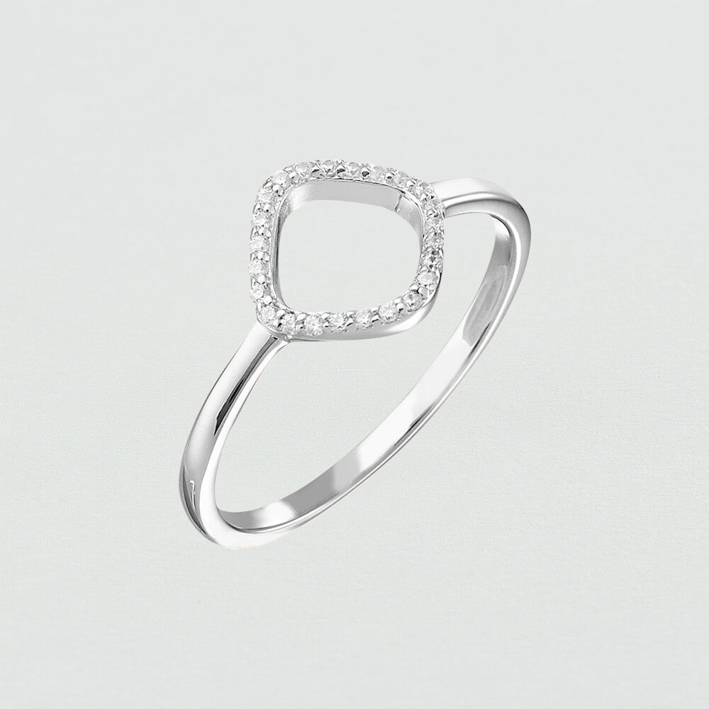 Anillo fino SISSI - Cristal / Plateado - Anillos  | Agatha