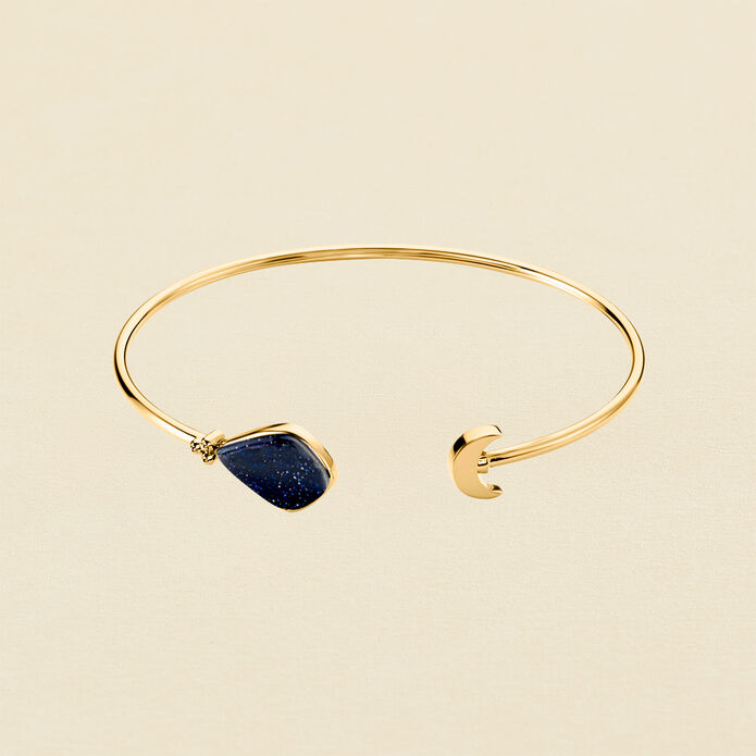 Pulsera rígida CREPUSCULE - Azul / Oro - Pulseras  | Agatha