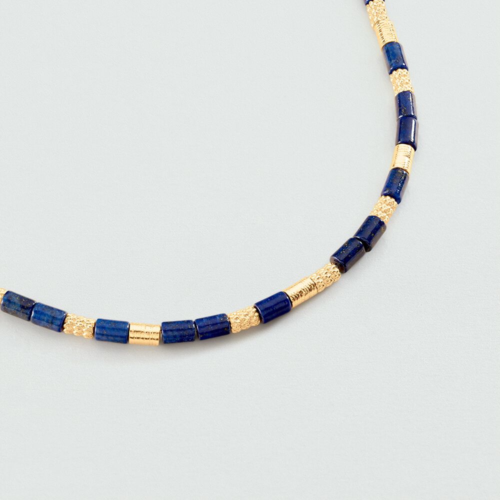 Collar corto PETRA - Lapis / Oro - Collar corto  | Agatha