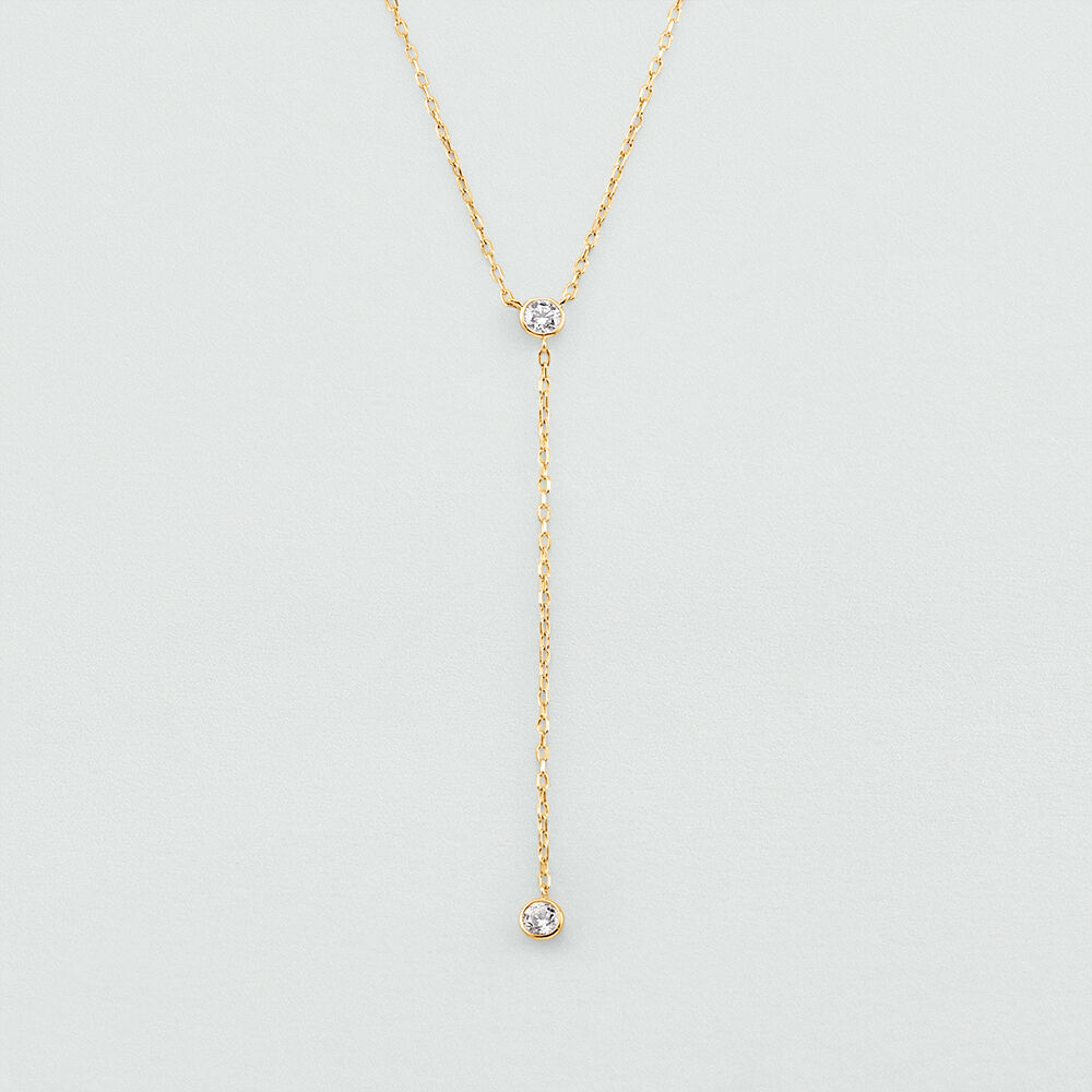 Collar corto NEC8BRILLANT - Cristal / Dorado - Collar corto  | Agatha