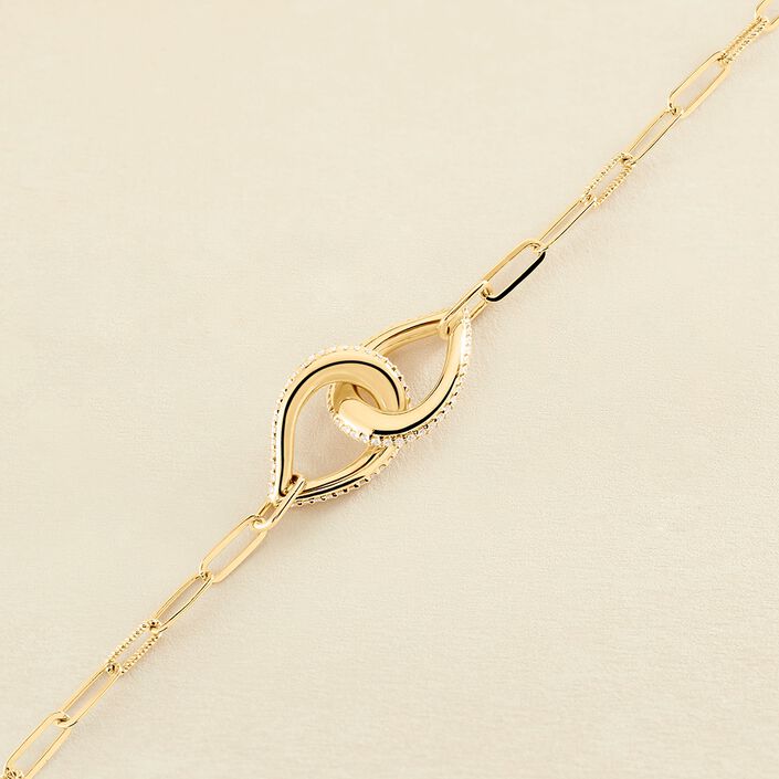 Pulsera de cadena GEMINI - Cristal / Dorado - Pulseras  | Agatha