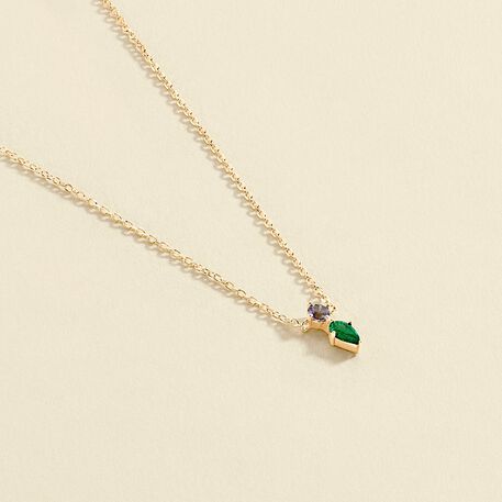 Collar corto ASTRE - Verde / Dorado - Collares  | Agatha