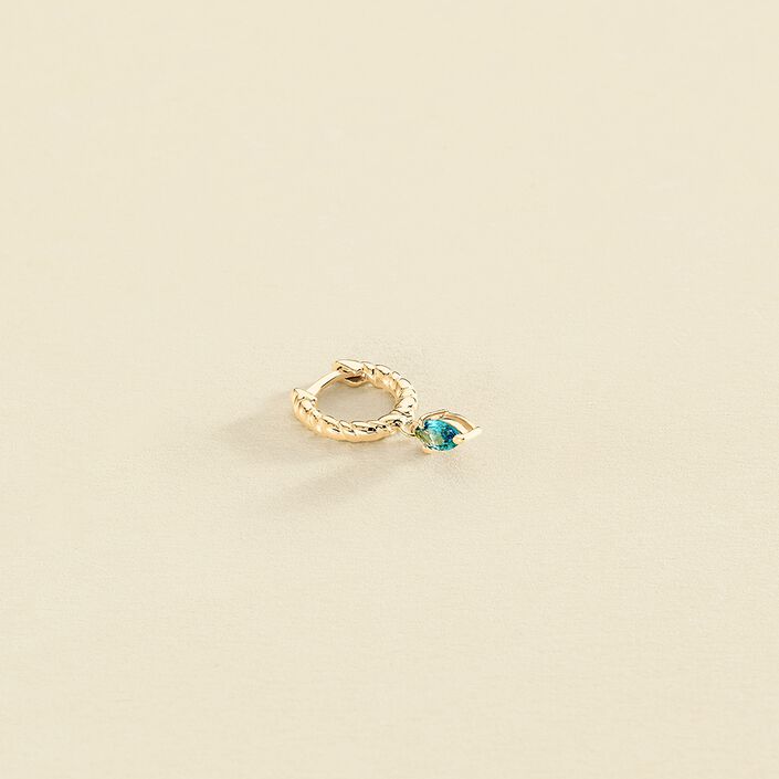 Piercing criolla MAMBA - Turquesa / Oro - Piercings  | Agatha