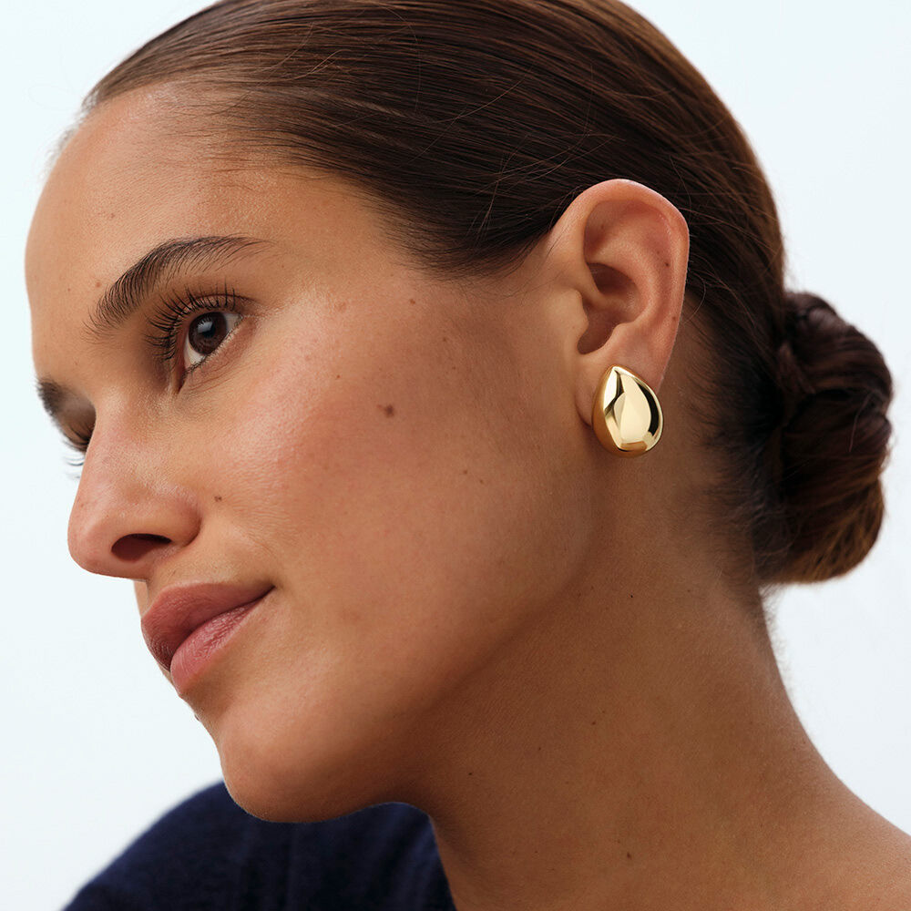 Pendientes de clip DANAE - Dorado - Pendientes de clip  | Agatha