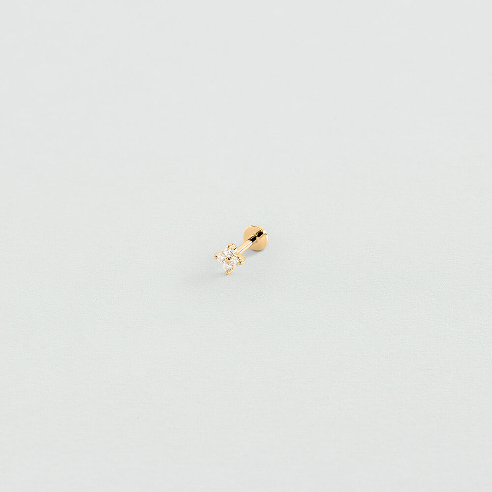 Piercing H&eacute;lix & Tragus MIX& MATCH - Cristal / Dorado - Piercings  | Agatha