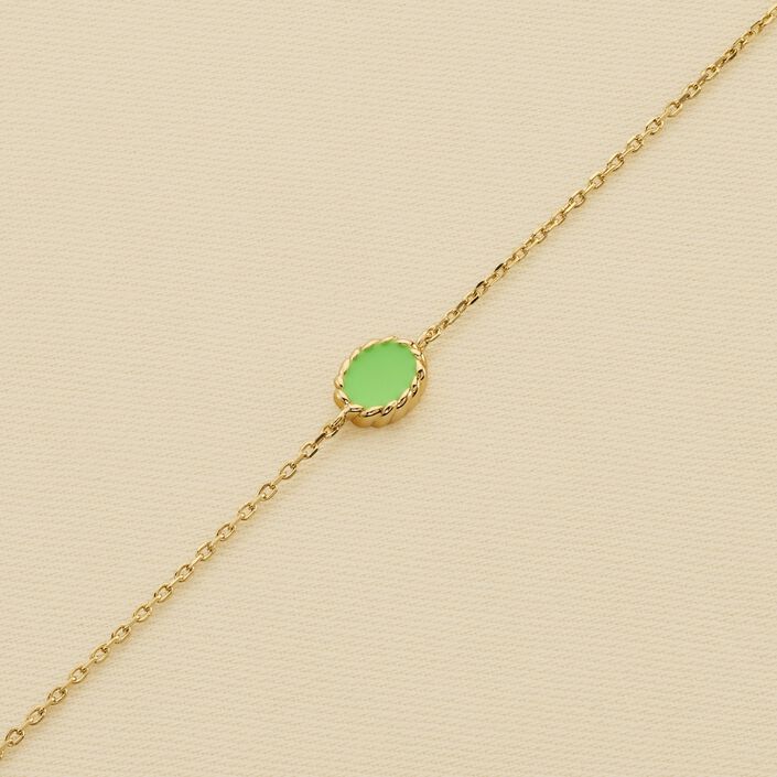 Pulsera de cadena ATMA - Onyx/ verde - Pulseras  | Agatha