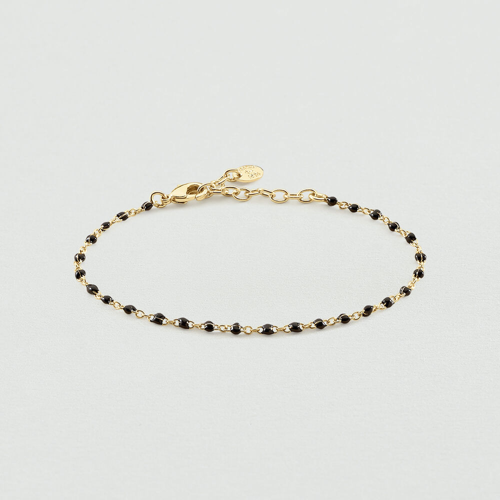Pulsera de cadena SMARTY - Negro / Oro - Pulsera de cadena  | Agatha