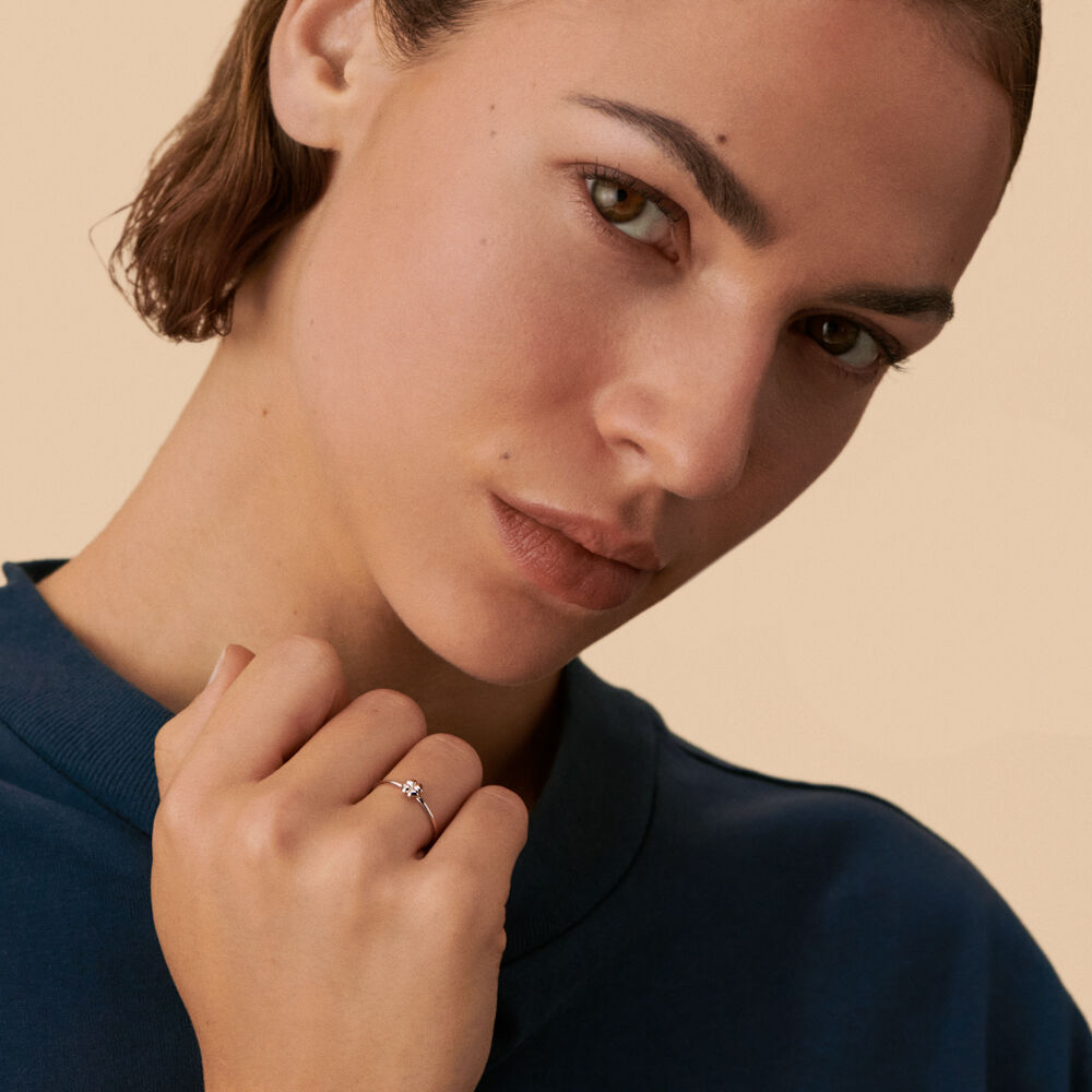 Anillo fino FELICITE - Plata - Anillos de fantas&iacute;a  | Agatha