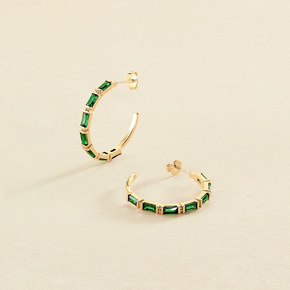 Criollas LUCILLE - Verde / Dorado - Pendientes  | Agatha