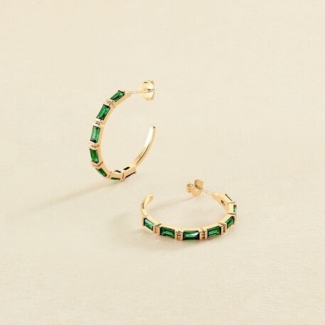 Criollas LUCILLE - Verde / Dorado - Pendientes  | Agatha