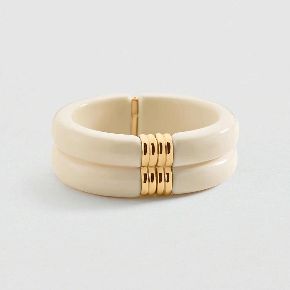 Pulsera rígida PALAIS ROYAL - Marfil / Oro - Pulsera rígida  | Agatha