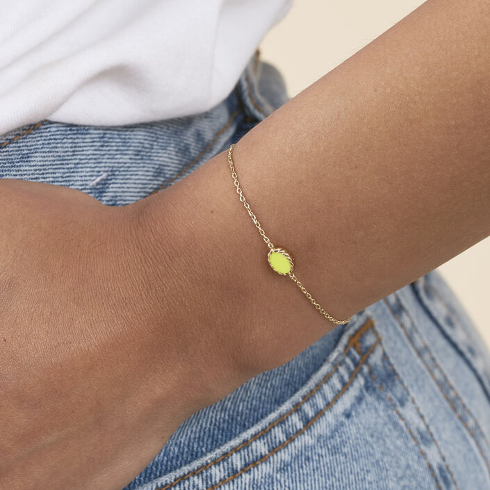 Pulsera de cadena ATMA - Amazonite/ amarillo - Pulseras  | Agatha