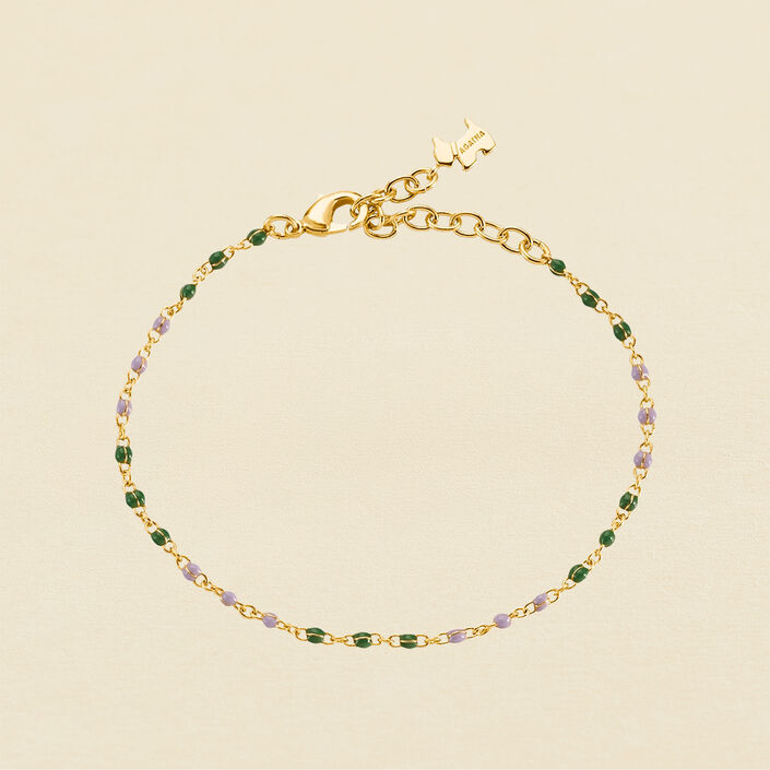 Pulsera de cadena SMARTY - Verde / Violeta - Pulseras  | Agatha