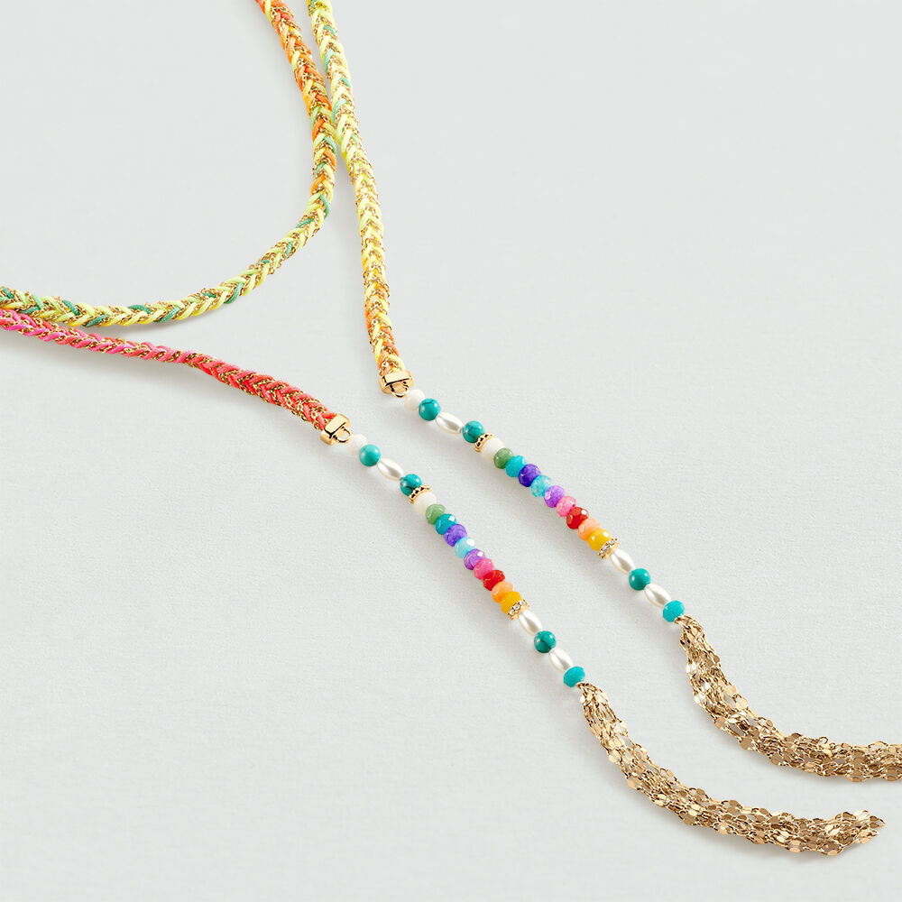 Collar largo ADICTION - Multicolor / Oro - Collar largo  | Agatha