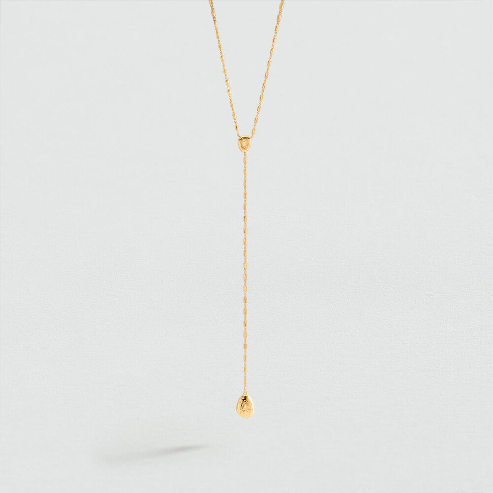 Collar largo CALMA - Dorado - Collares  | Agatha