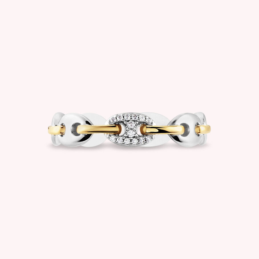 Anillo fino ETREINTE - Plata / Oro - Anillos  | Agatha