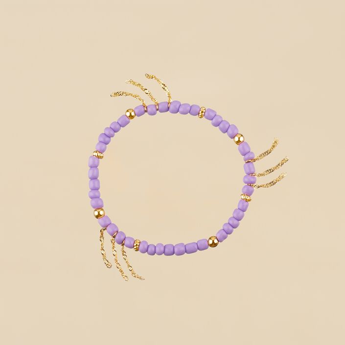Pulsera de cadena RODEO - Malva / Dorado - Pulseras  | Agatha