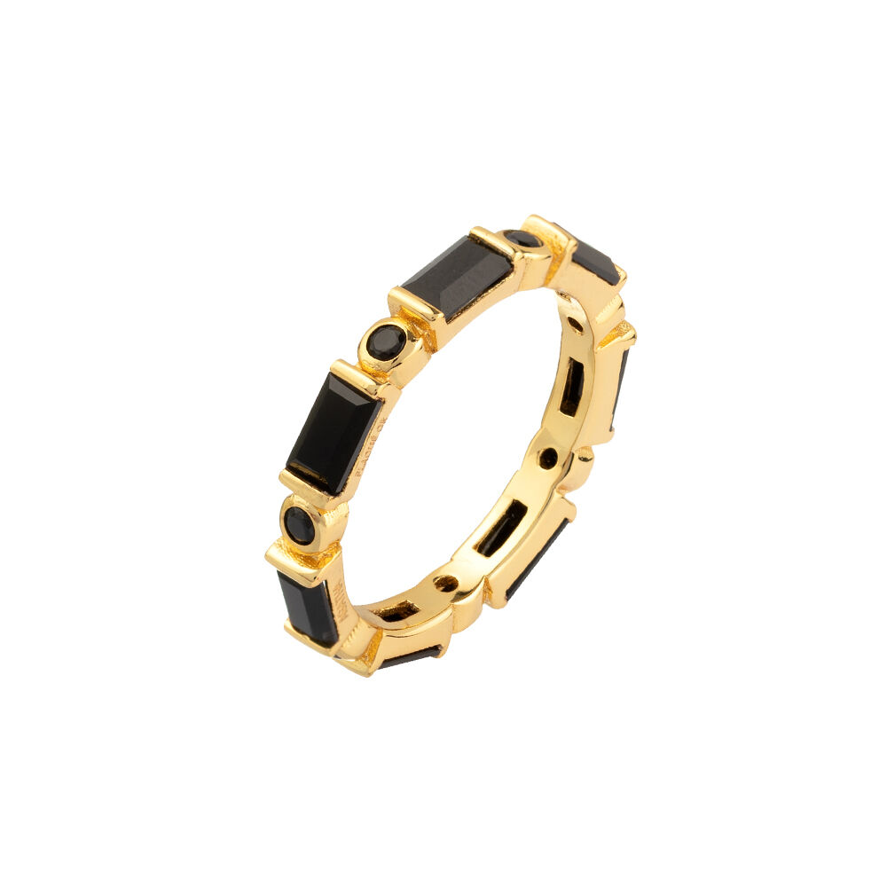 Anillo negro fino clearance