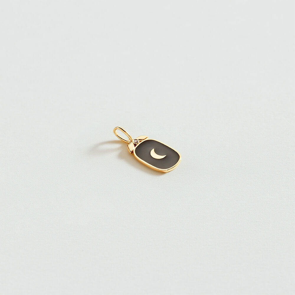 Colgante LUNE - Negro / Oro - Outlet  | Agatha