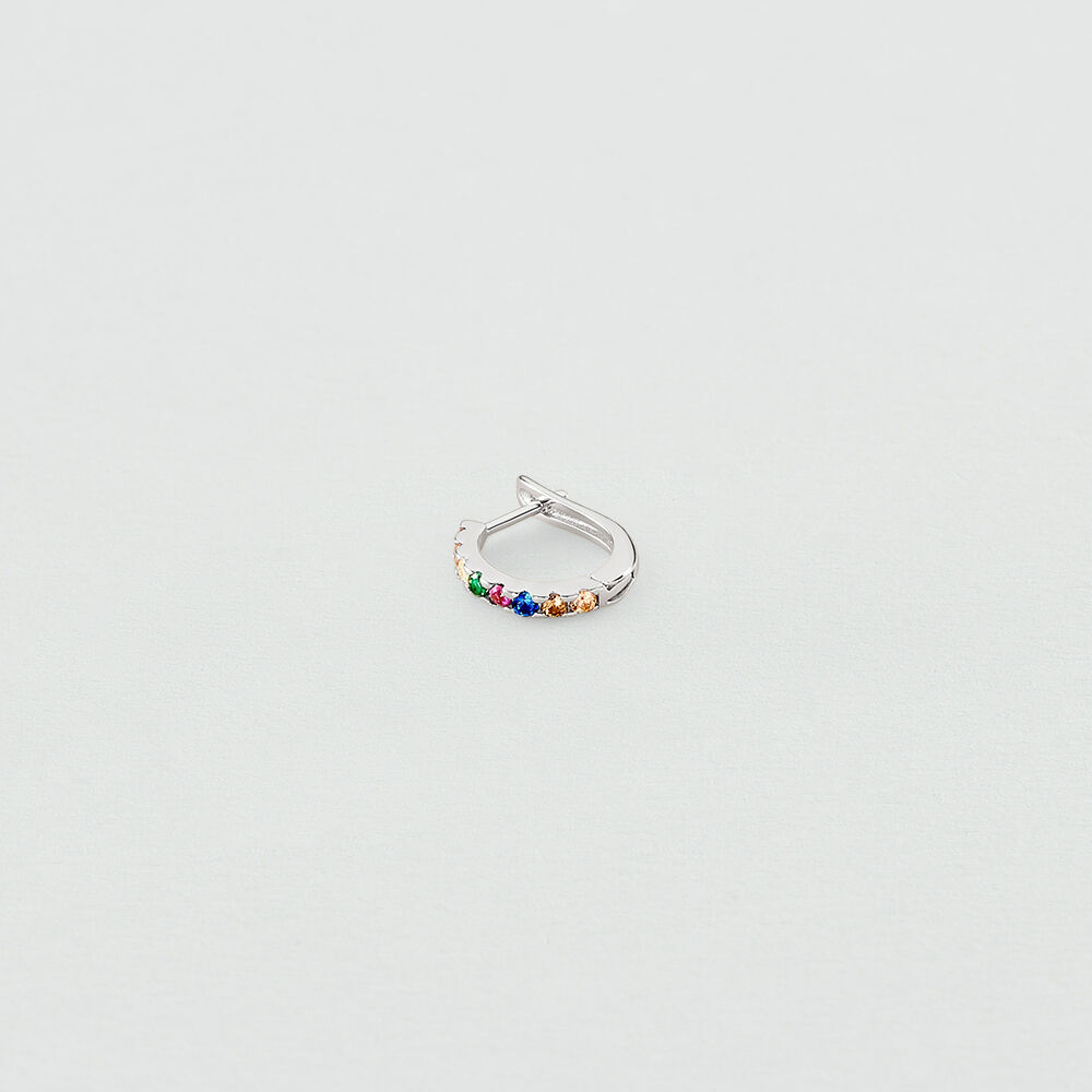 Piercing criolla COLORFUL - Multicolor / Plata - Piercings  | Agatha
