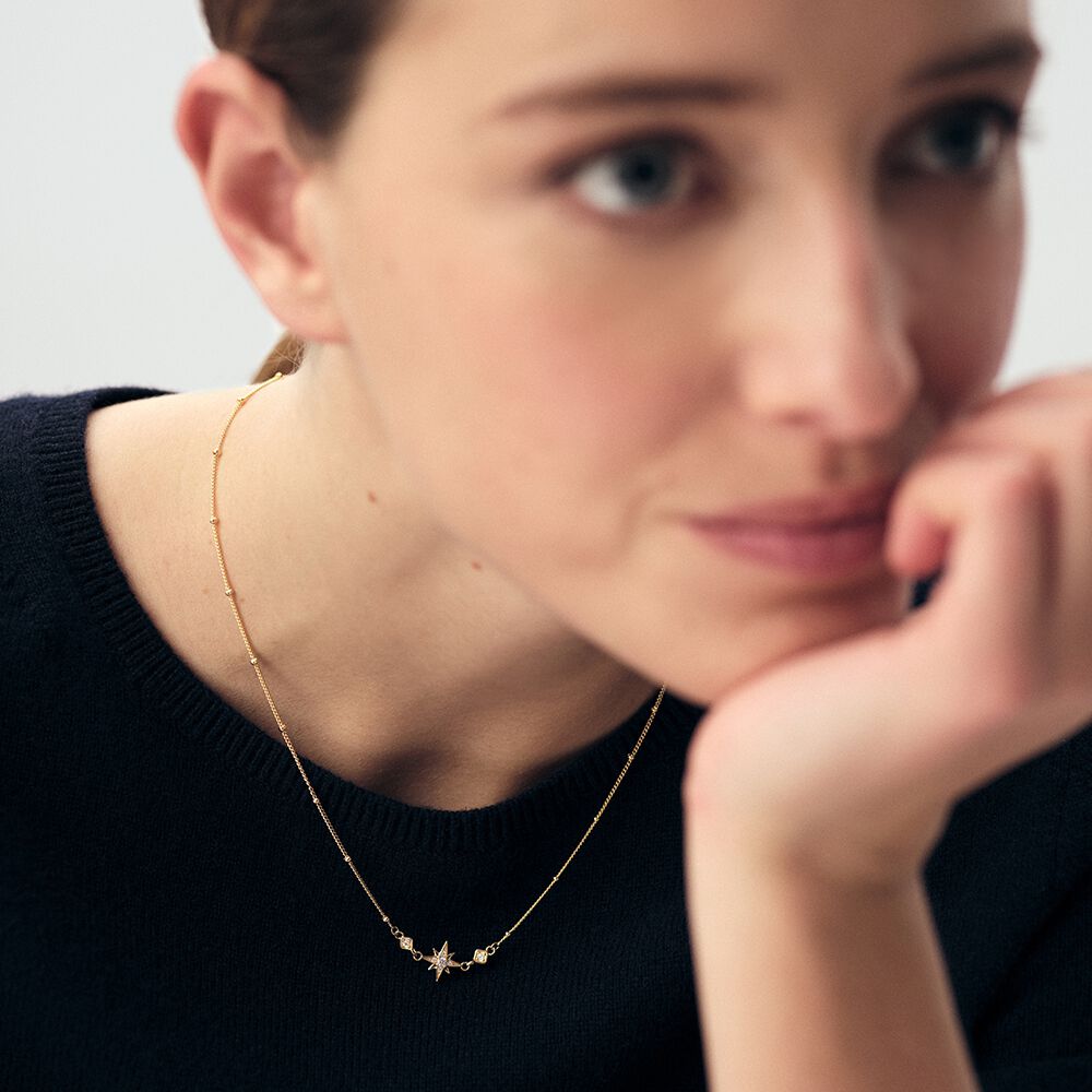 Collar corto NEC8OURSE - Cristal / Dorado - Collar corto  | Agatha