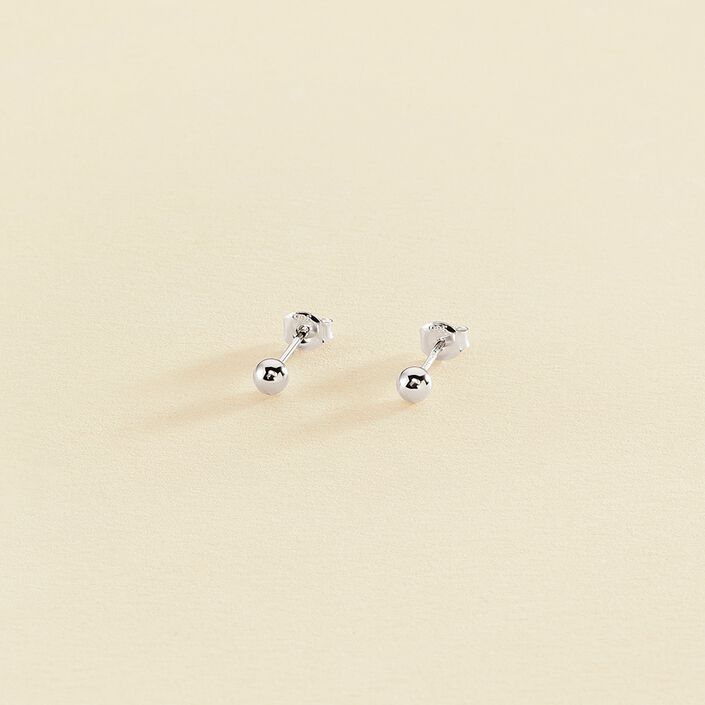 Pendientes cortos BOUL - Plata - Pendientes  | Agatha