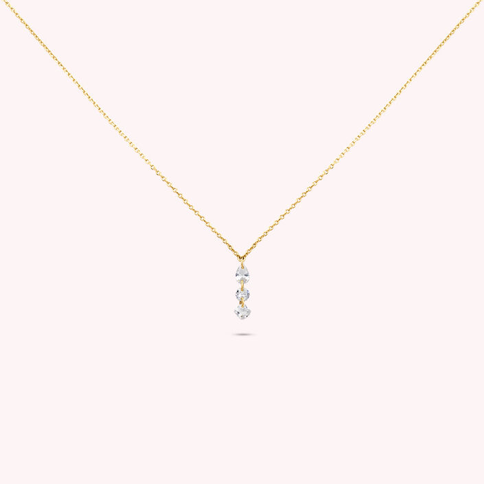 Collar corto PETILLE - Cristal / Dorado - Collares  | Agatha