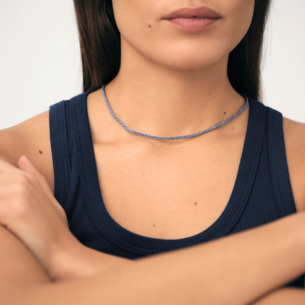 Collar corto CORDÓN - Azul - Collar corto  | Agatha