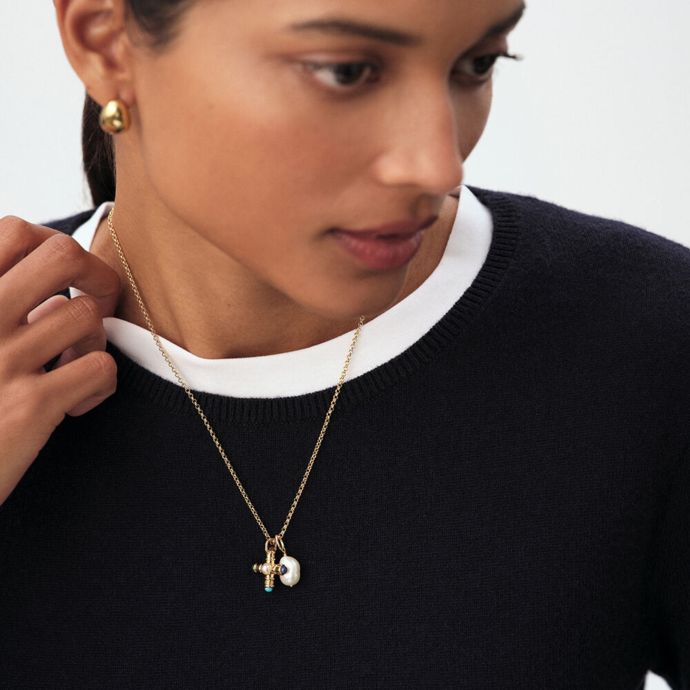 Collar midi TALISMANS - Dorado - Collar de fantasía  | Agatha