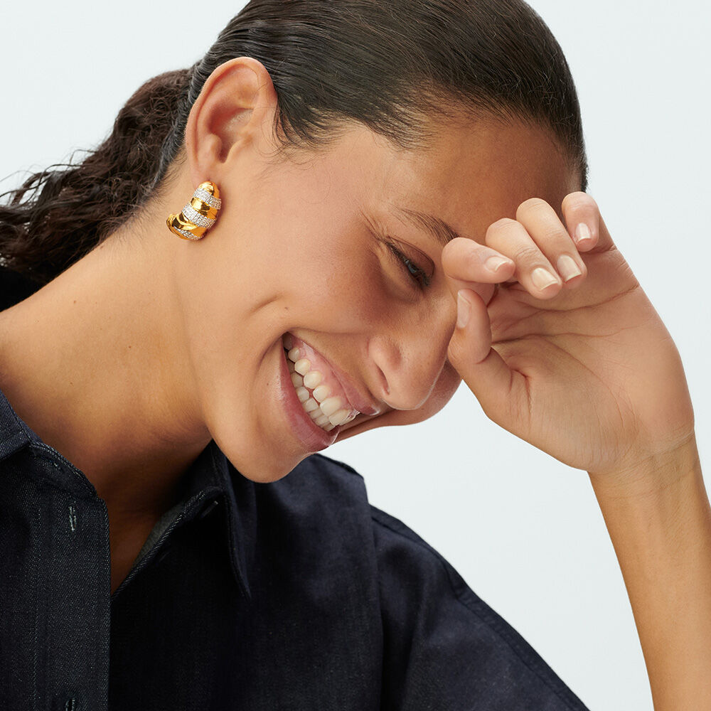 Criollas BE - Cristal / Dorado - Pendientes  | Agatha