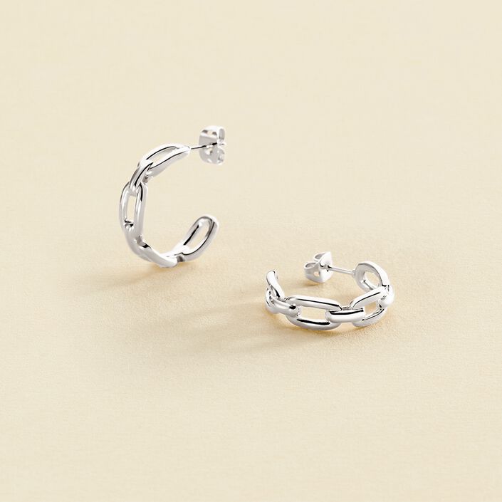 Criollas CHAIN - Plateado - Pendientes  | Agatha