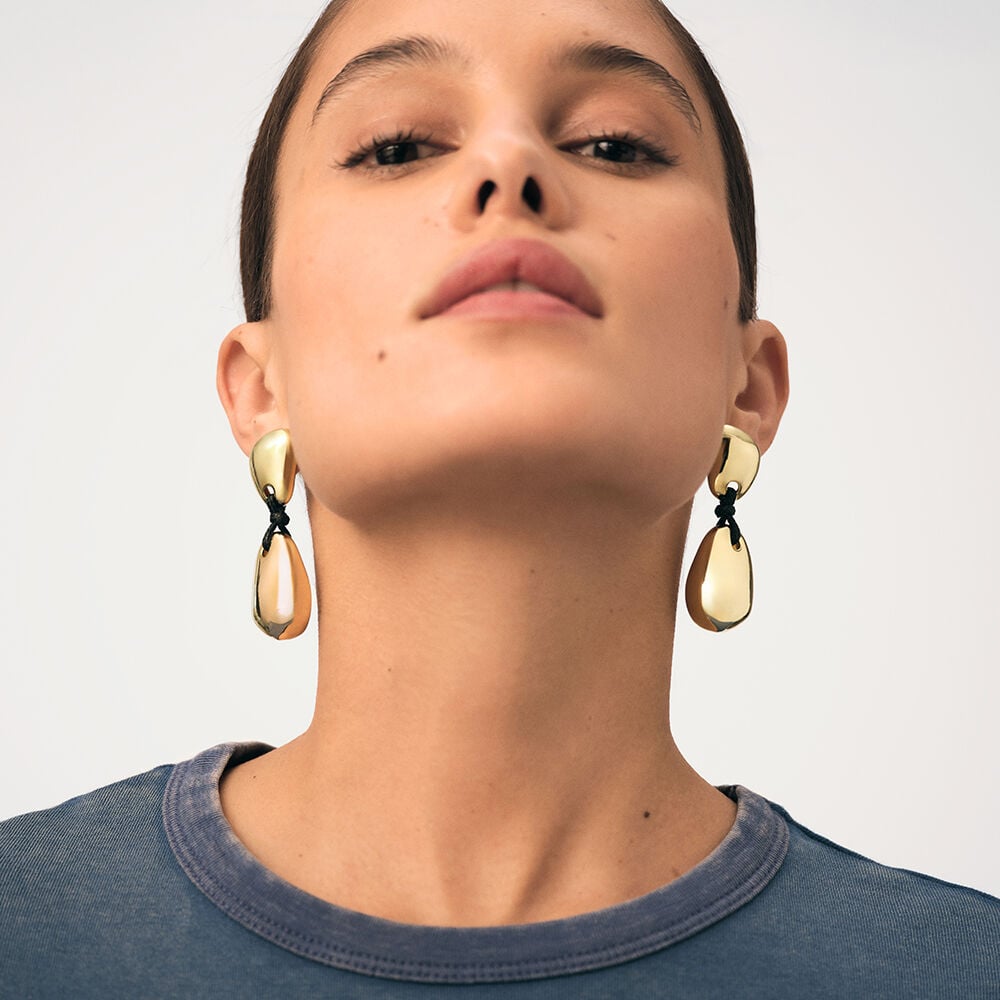 Pendientes largos ODYSSEE - Dorado - Pendientes largos  | Agatha