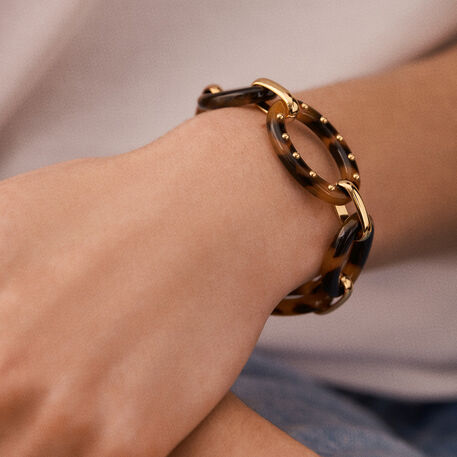 Pulsera de cadena BOUCLE - Concha / Dorado - Pulseras  | Agatha