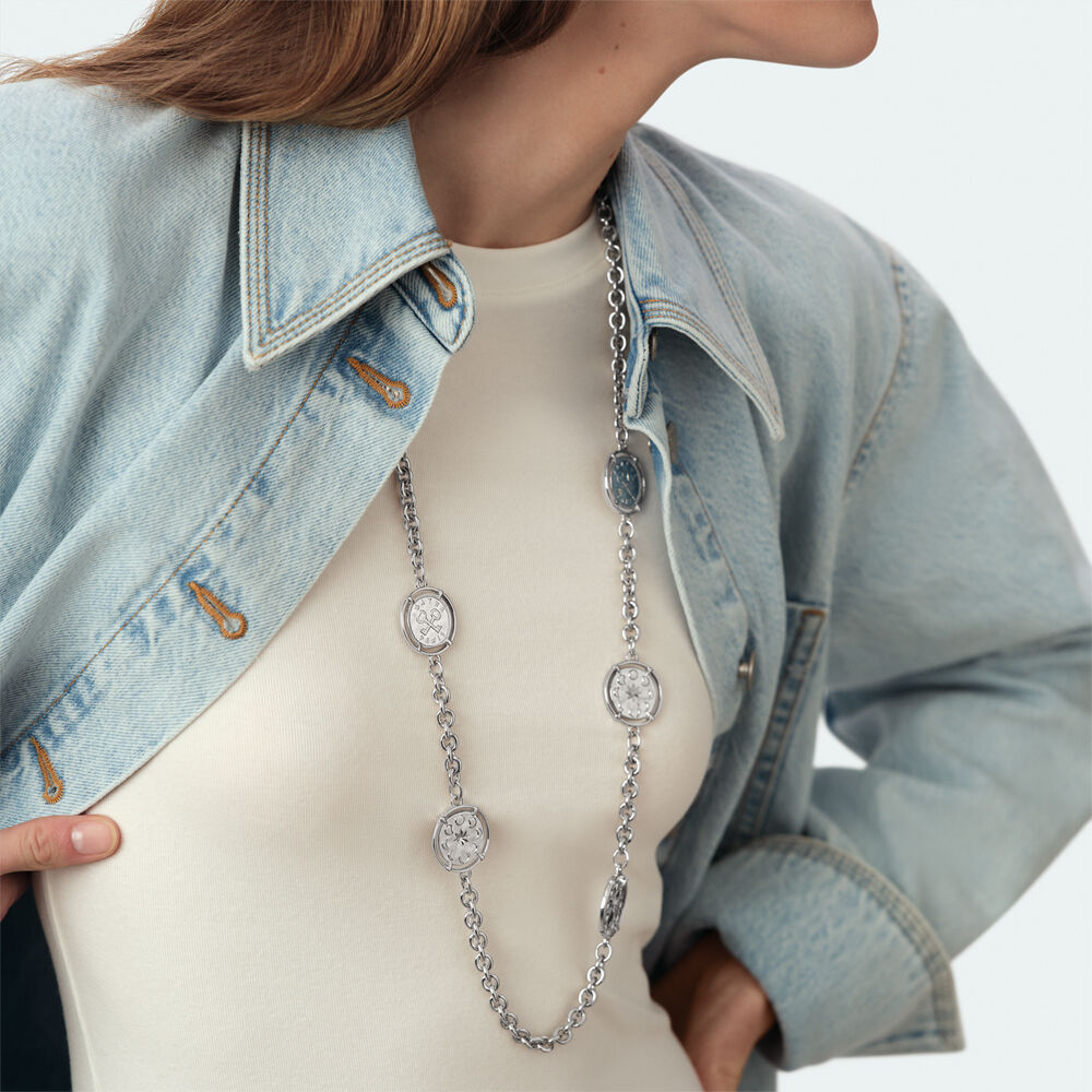 Collar largo NEC4STHONORE - Plata - Collar largo  | Agatha