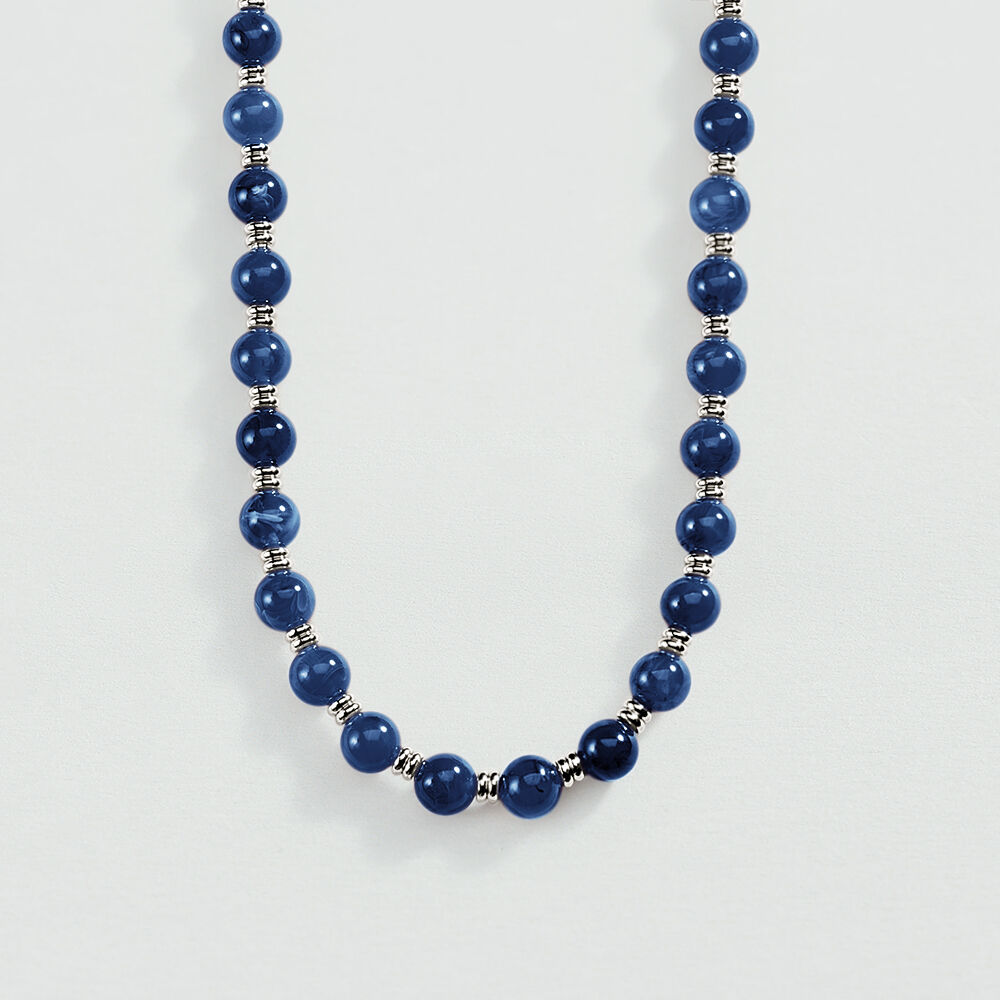 Collar corto BE - Azul / Plata - Collar corto  | Agatha
