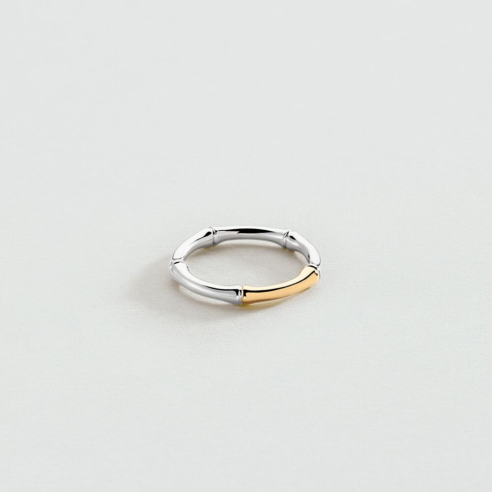 Anillo fino BAMBOO - Plateado / Dorado - Anillos  | Agatha
