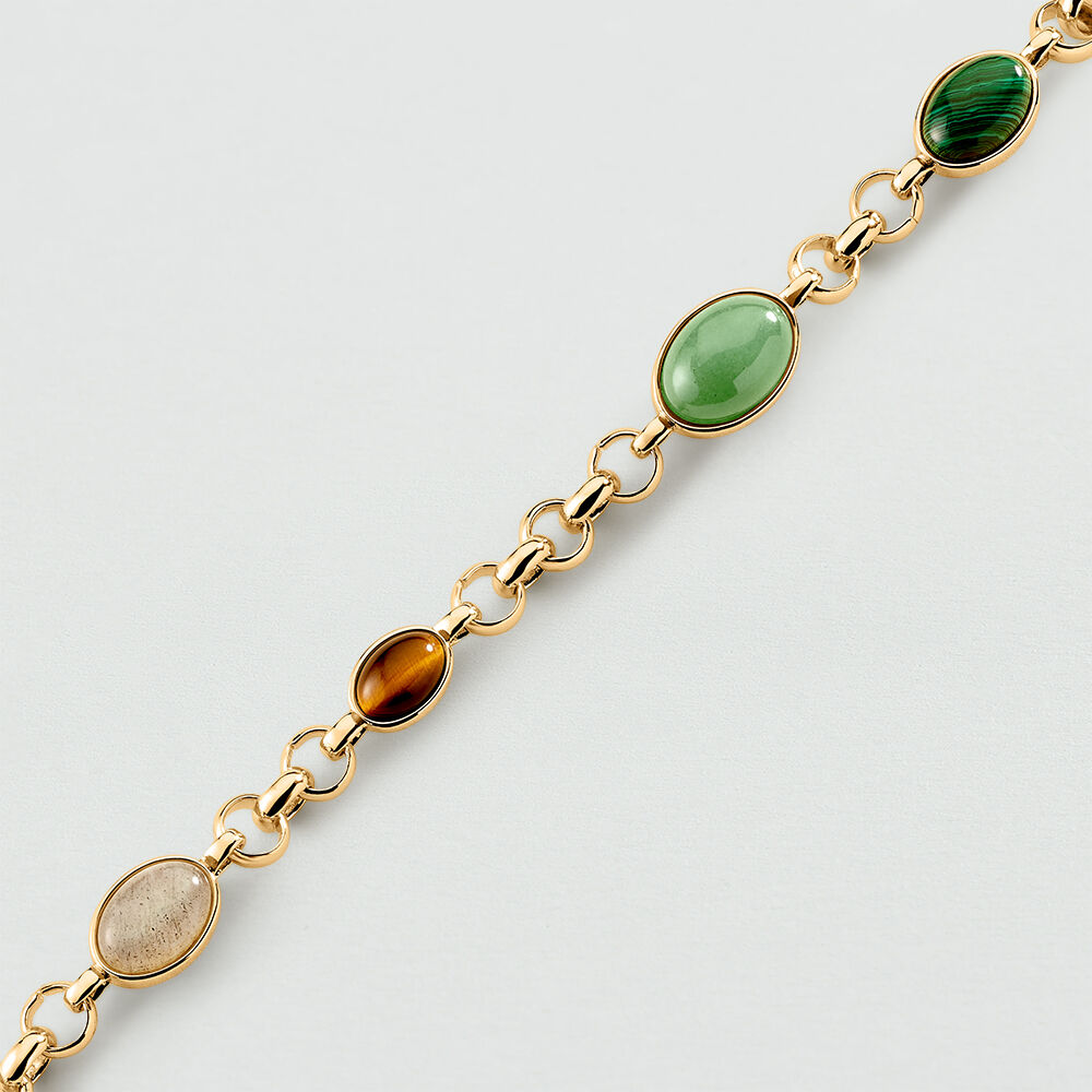 Pulsera de cadena RHEA - Multicolor / Oro - Pulsera de cadena  | Agatha