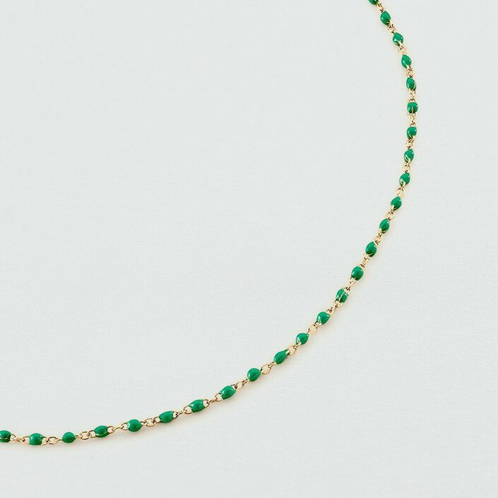 Collar corto SMARTY - Verde / Oro - Collares  | Agatha