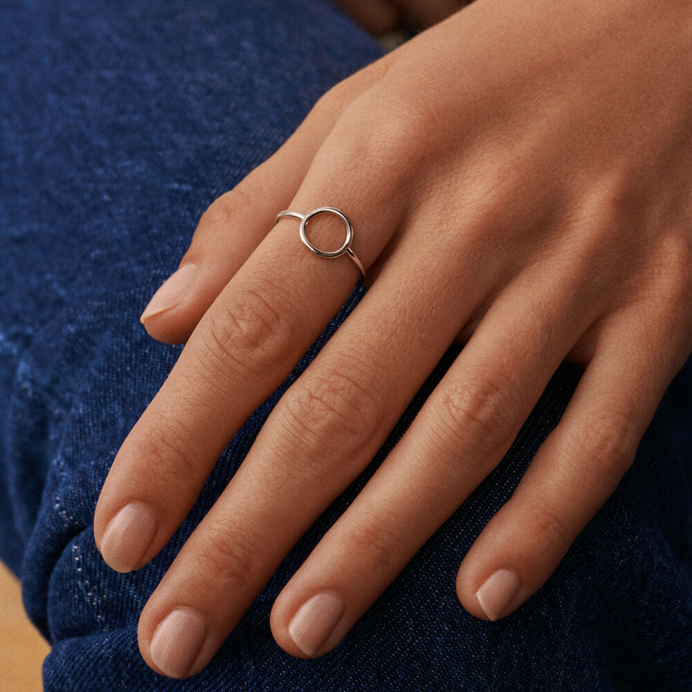 Anillo fino plata deals