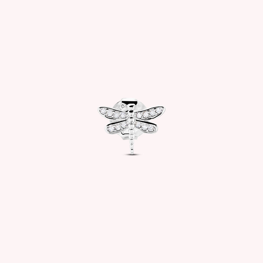Piercing mini LIBELULA - Cristal / Plateado - Piercings  | Agatha