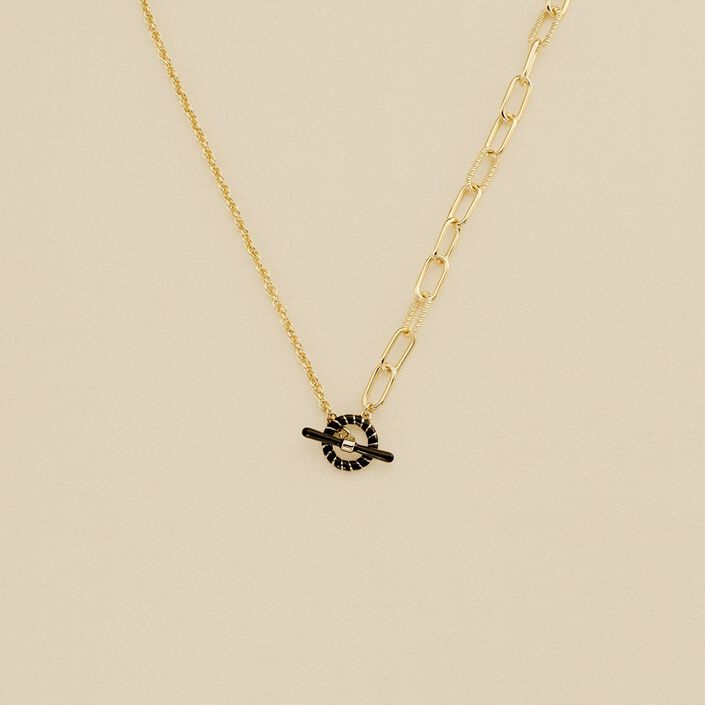 Collar corto SESHA - Negro / Oro - Collares  | Agatha