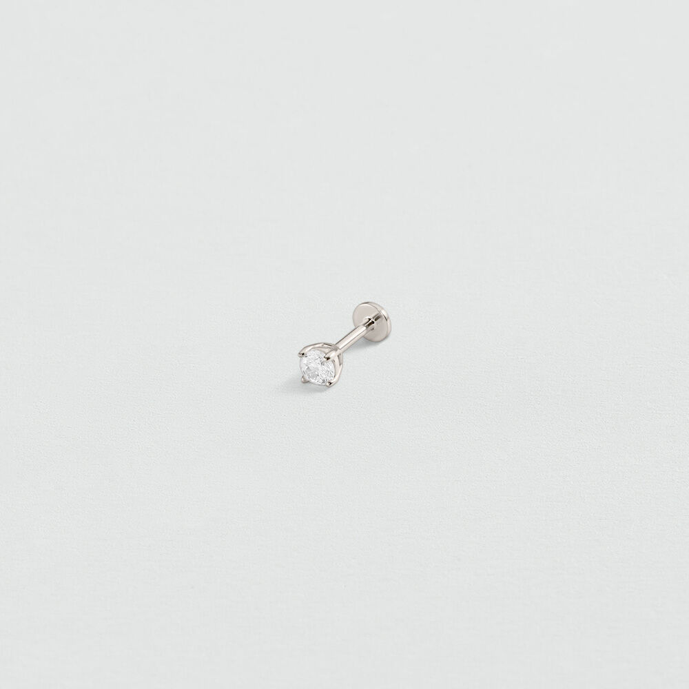 Piercing mini MIX & MATCH - Cristal / Plateado - Tragus&H&eacute;lix  | Agatha