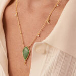 Collar corto MOON - Aventurine - Collares  | Agatha