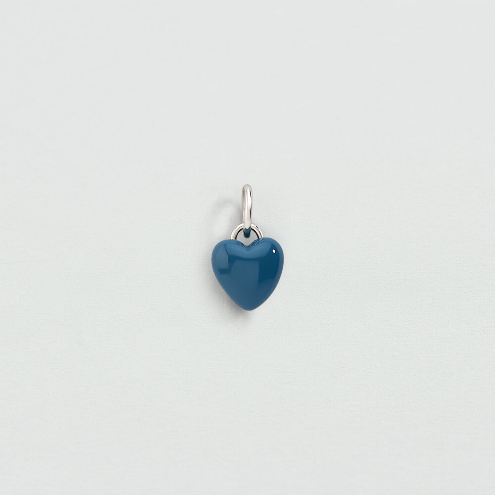 Colgante CORAZ&Oacute;N AZUL - Azul / Plata -   | Agatha