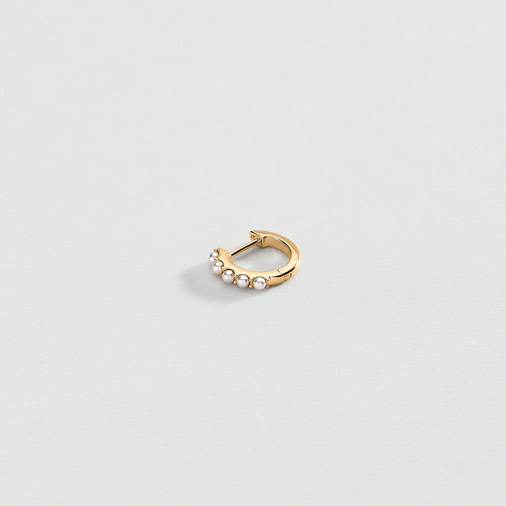 Piercing criolla LISA - Perla / Oro - Piercings  | Agatha