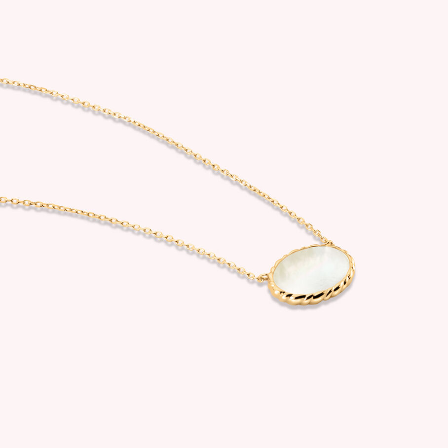 Collar midi ATMA - Madre perla / Rosa - Collares  | Agatha